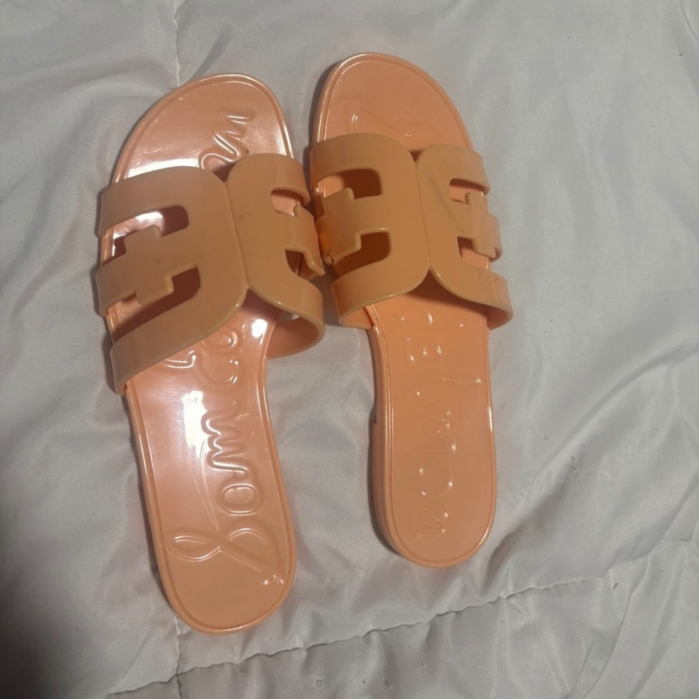 Sam Edelman Jelly Sandals Color Peach  Pearl  Size 6